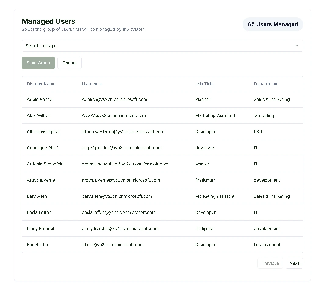 Managed Users
