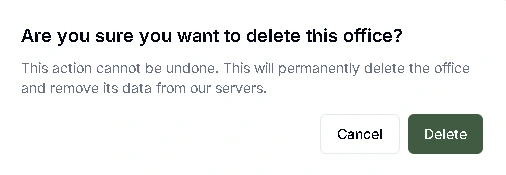 Delete office