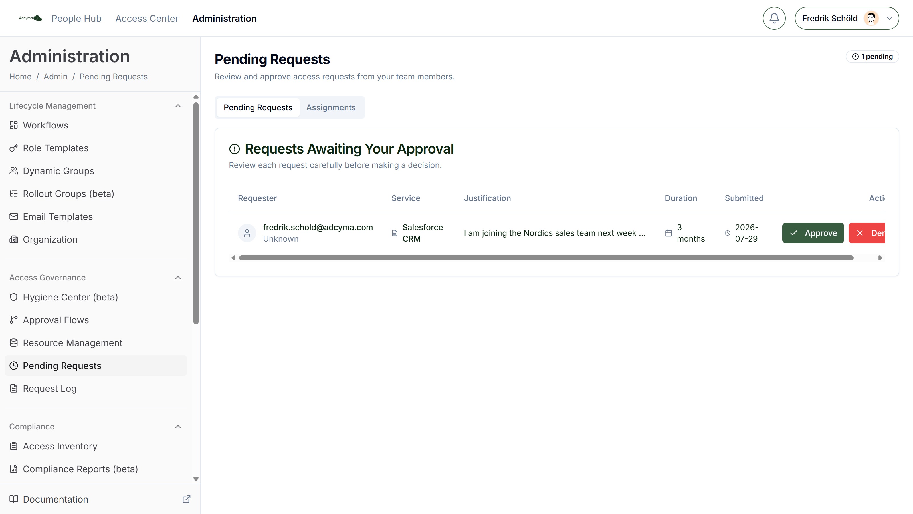 Pending Requests